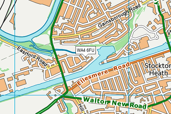 WA4 6FU map - OS VectorMap District (Ordnance Survey) WA4 6FU map - OS VectorMap District (Ordnance Survey)