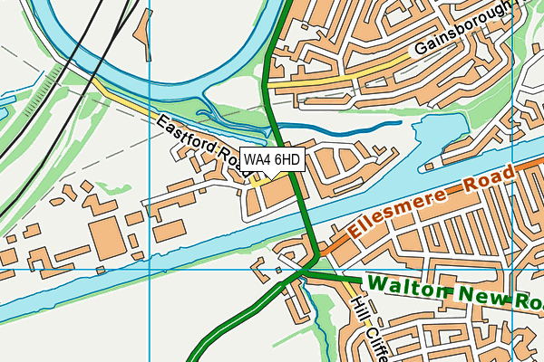 WA4 6HD map - OS VectorMap District (Ordnance Survey) WA4 6HD map - OS VectorMap District (Ordnance Survey)