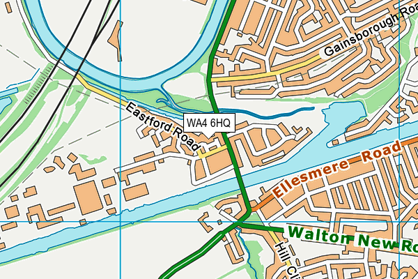 WA4 6HQ map - OS VectorMap District (Ordnance Survey) WA4 6HQ map - OS VectorMap District (Ordnance Survey)