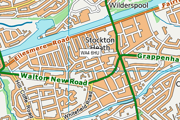 WA4 6HU map - OS VectorMap District (Ordnance Survey) WA4 6HU map - OS VectorMap District (Ordnance Survey)