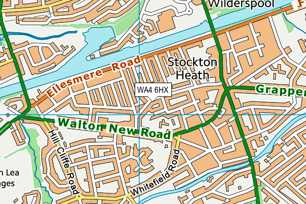 WA4 6HX map - OS VectorMap District (Ordnance Survey) WA4 6HX map - OS VectorMap District (Ordnance Survey)