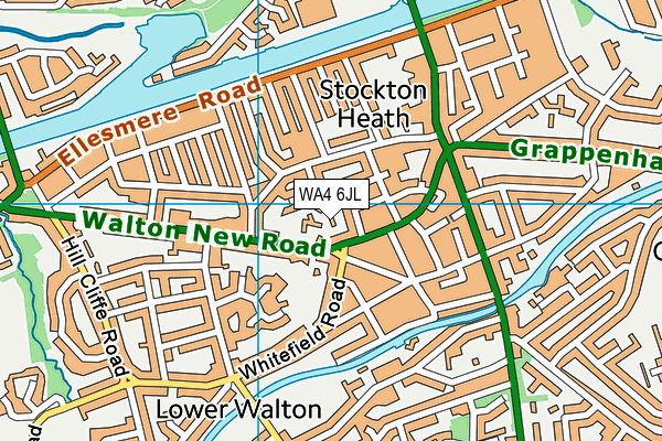 WA4 6JL map - OS VectorMap District (Ordnance Survey) WA4 6JL map - OS VectorMap District (Ordnance Survey)