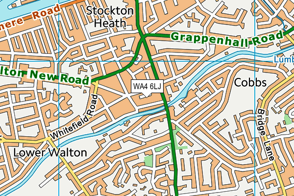WA4 6LJ map - OS VectorMap District (Ordnance Survey) WA4 6LJ map - OS VectorMap District (Ordnance Survey)