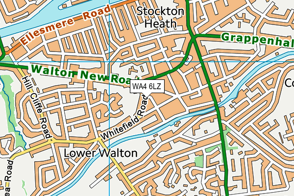 WA4 6LZ map - OS VectorMap District (Ordnance Survey) WA4 6LZ map - OS VectorMap District (Ordnance Survey)