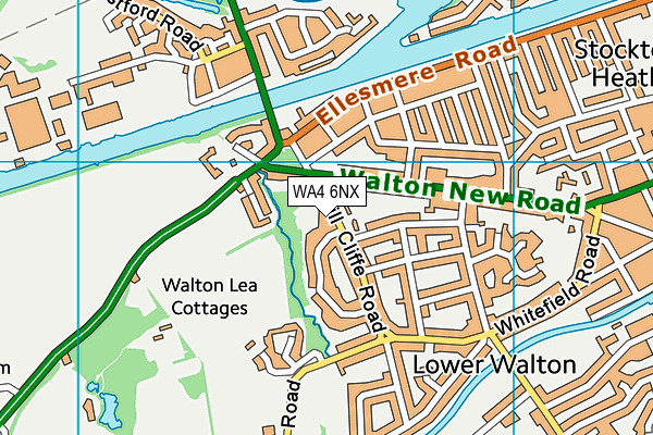WA4 6NX map - OS VectorMap District (Ordnance Survey) WA4 6NX map - OS VectorMap District (Ordnance Survey)
