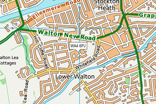WA4 6PJ map - OS VectorMap District (Ordnance Survey) WA4 6PJ map - OS VectorMap District (Ordnance Survey)