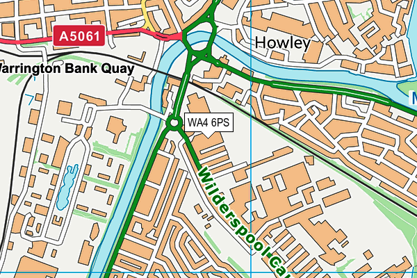 WA4 6PS map - OS VectorMap District (Ordnance Survey) WA4 6PS map - OS VectorMap District (Ordnance Survey)