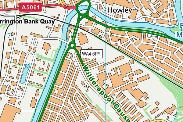 WA4 6PY map - OS VectorMap District (Ordnance Survey) WA4 6PY map - OS VectorMap District (Ordnance Survey)