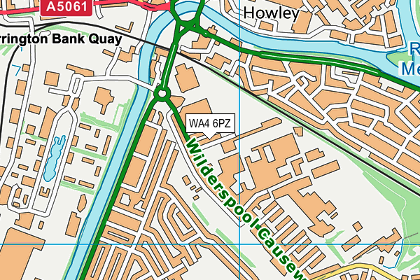 WA4 6PZ map - OS VectorMap District (Ordnance Survey) WA4 6PZ map - OS VectorMap District (Ordnance Survey)