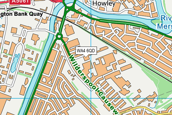 WA4 6QD map - OS VectorMap District (Ordnance Survey) WA4 6QD map - OS VectorMap District (Ordnance Survey)