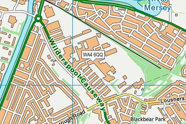 WA4 6QQ map - OS VectorMap District (Ordnance Survey) WA4 6QQ map - OS VectorMap District (Ordnance Survey)
