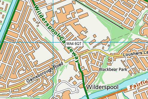 WA4 6QT map - OS VectorMap District (Ordnance Survey) WA4 6QT map - OS VectorMap District (Ordnance Survey)