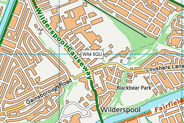WA4 6QU map - OS VectorMap District (Ordnance Survey) WA4 6QU map - OS VectorMap District (Ordnance Survey)