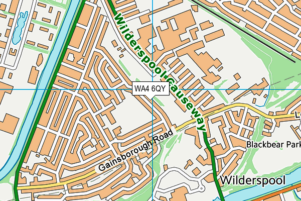 WA4 6QY map - OS VectorMap District (Ordnance Survey) WA4 6QY map - OS VectorMap District (Ordnance Survey)