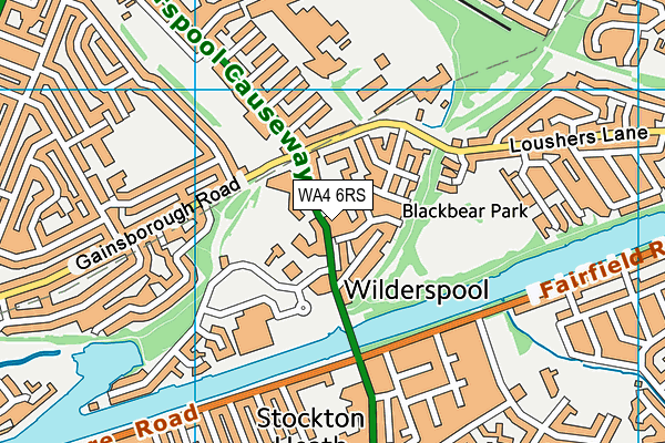 WA4 6RS map - OS VectorMap District (Ordnance Survey) WA4 6RS map - OS VectorMap District (Ordnance Survey)