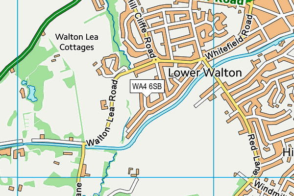 WA4 6SB map - OS VectorMap District (Ordnance Survey) WA4 6SB map - OS VectorMap District (Ordnance Survey)