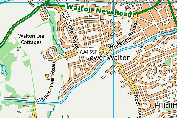 WA4 6SF map - OS VectorMap District (Ordnance Survey) WA4 6SF map - OS VectorMap District (Ordnance Survey)