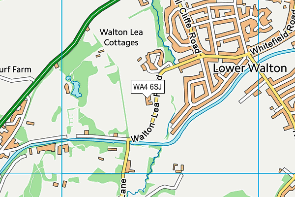 WA4 6SJ map - OS VectorMap District (Ordnance Survey) WA4 6SJ map - OS VectorMap District (Ordnance Survey)