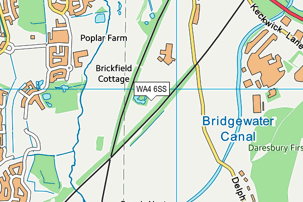 WA4 6SS map - OS VectorMap District (Ordnance Survey) WA4 6SS map - OS VectorMap District (Ordnance Survey)