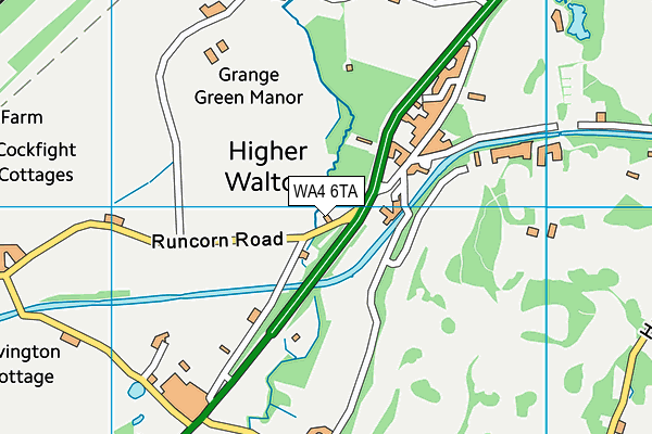 WA4 6TA map - OS VectorMap District (Ordnance Survey) WA4 6TA map - OS VectorMap District (Ordnance Survey)