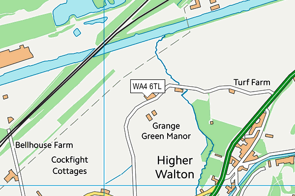 WA4 6TL map - OS VectorMap District (Ordnance Survey) WA4 6TL map - OS VectorMap District (Ordnance Survey)