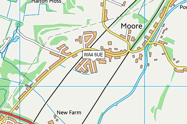 WA4 6UE map - OS VectorMap District (Ordnance Survey)