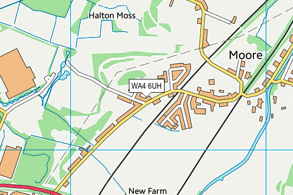 WA4 6UH map - OS VectorMap District (Ordnance Survey) WA4 6UH map - OS VectorMap District (Ordnance Survey)