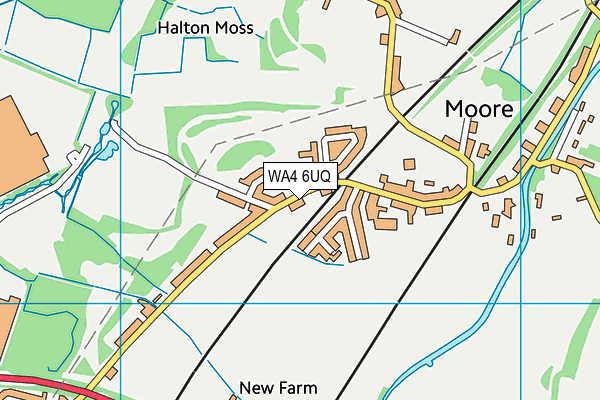 WA4 6UQ map - OS VectorMap District (Ordnance Survey)