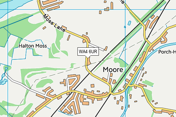 WA4 6UR map - OS VectorMap District (Ordnance Survey) WA4 6UR map - OS VectorMap District (Ordnance Survey)