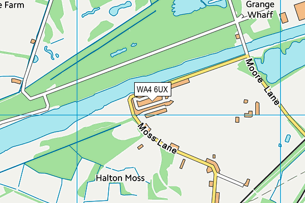 WA4 6UX map - OS VectorMap District (Ordnance Survey) WA4 6UX map - OS VectorMap District (Ordnance Survey)