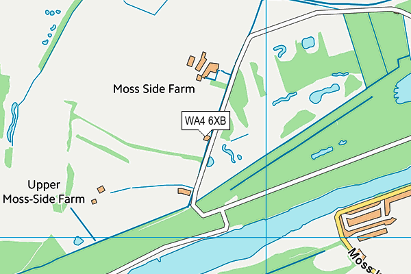 WA4 6XB map - OS VectorMap District (Ordnance Survey) WA4 6XB map - OS VectorMap District (Ordnance Survey)