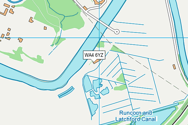 WA4 6YZ map - OS VectorMap District (Ordnance Survey) WA4 6YZ map - OS VectorMap District (Ordnance Survey)