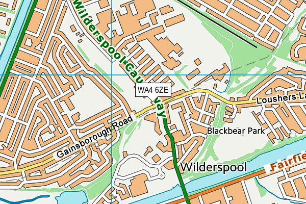 WA4 6ZE map - OS VectorMap District (Ordnance Survey) WA4 6ZE map - OS VectorMap District (Ordnance Survey)