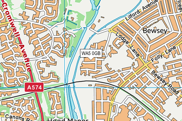 WA5 0GB map - OS VectorMap District (Ordnance Survey) WA5 0GB map - OS VectorMap District (Ordnance Survey)