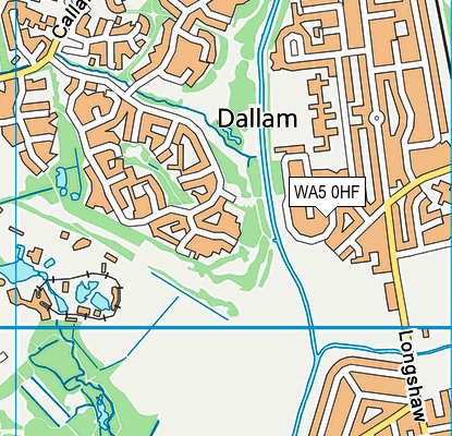 WA5 0HF map - OS VectorMap District (Ordnance Survey) WA5 0HF map - OS VectorMap District (Ordnance Survey)