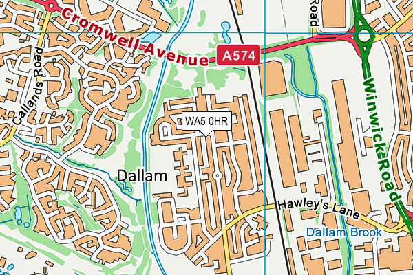 WA5 0HR map - OS VectorMap District (Ordnance Survey) WA5 0HR map - OS VectorMap District (Ordnance Survey)