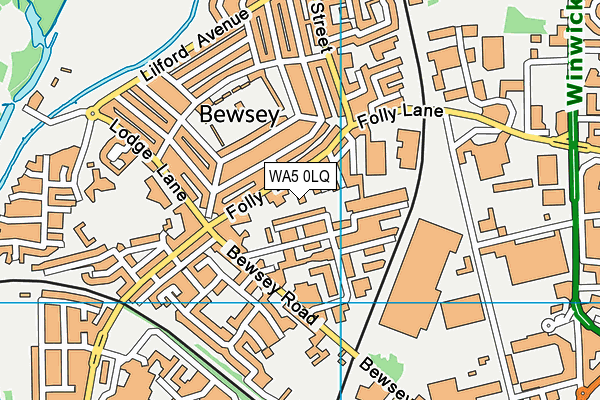 WA5 0LQ map - OS VectorMap District (Ordnance Survey) WA5 0LQ map - OS VectorMap District (Ordnance Survey)