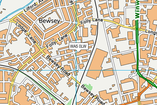 WA5 0LW map - OS VectorMap District (Ordnance Survey) WA5 0LW map - OS VectorMap District (Ordnance Survey)