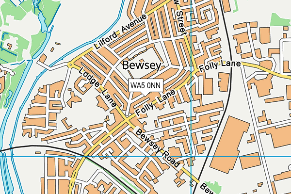 WA5 0NN map - OS VectorMap District (Ordnance Survey)