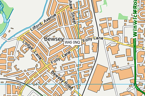 WA5 0NQ map - OS VectorMap District (Ordnance Survey) WA5 0NQ map - OS VectorMap District (Ordnance Survey)