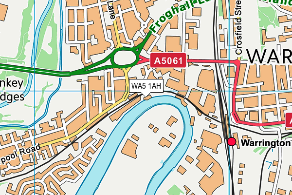 WA5 1AH map - OS VectorMap District (Ordnance Survey) WA5 1AH map - OS VectorMap District (Ordnance Survey)