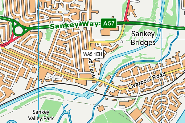 WA5 1EH map - OS VectorMap District (Ordnance Survey) WA5 1EH map - OS VectorMap District (Ordnance Survey)