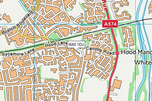 WA5 1EU map - OS VectorMap District (Ordnance Survey) WA5 1EU map - OS VectorMap District (Ordnance Survey)
