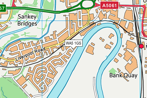 WA5 1GS map - OS VectorMap District (Ordnance Survey) WA5 1GS map - OS VectorMap District (Ordnance Survey)