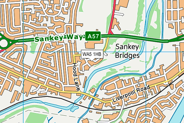 WA5 1HB map - OS VectorMap District (Ordnance Survey) WA5 1HB map - OS VectorMap District (Ordnance Survey)