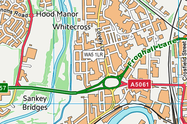 WA5 1LR map - OS VectorMap District (Ordnance Survey) WA5 1LR map - OS VectorMap District (Ordnance Survey)