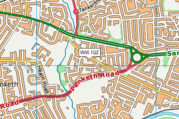 WA5 1QZ map - OS VectorMap District (Ordnance Survey) WA5 1QZ map - OS VectorMap District (Ordnance Survey)