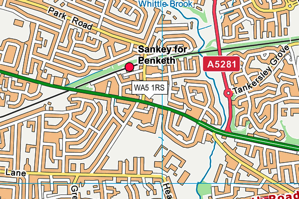 WA5 1RS map - OS VectorMap District (Ordnance Survey) WA5 1RS map - OS VectorMap District (Ordnance Survey)