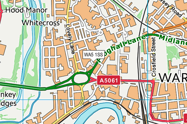 WA5 1SS map - OS VectorMap District (Ordnance Survey) WA5 1SS map - OS VectorMap District (Ordnance Survey)