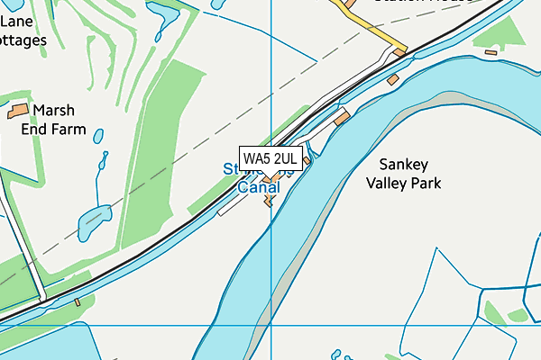 WA5 2UL map - OS VectorMap District (Ordnance Survey) WA5 2UL map - OS VectorMap District (Ordnance Survey)